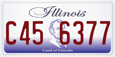 IL license plate C456377