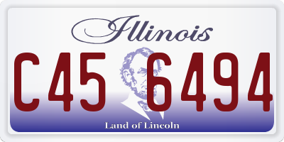 IL license plate C456494