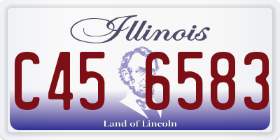 IL license plate C456583