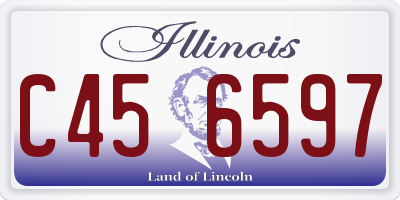 IL license plate C456597