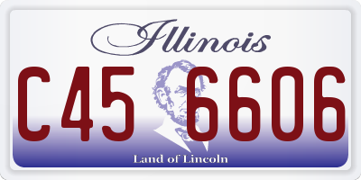 IL license plate C456606