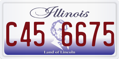 IL license plate C456675