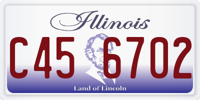 IL license plate C456702