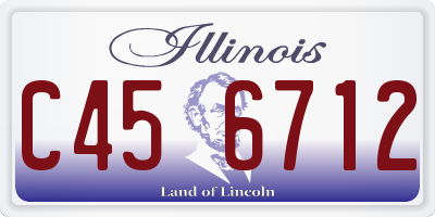 IL license plate C456712