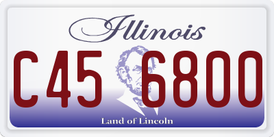 IL license plate C456800