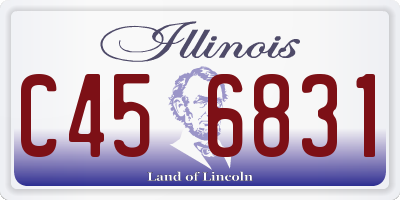 IL license plate C456831