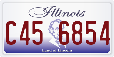 IL license plate C456854