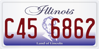 IL license plate C456862