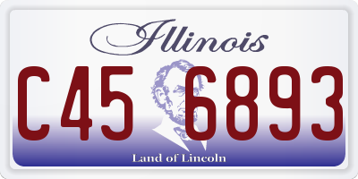IL license plate C456893