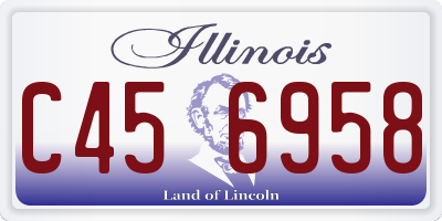 IL license plate C456958