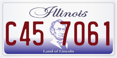 IL license plate C457061