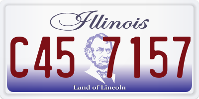 IL license plate C457157