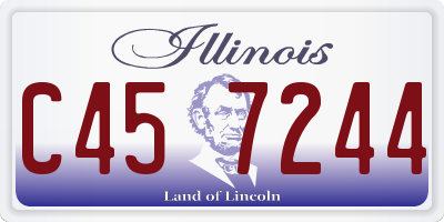 IL license plate C457244