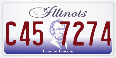 IL license plate C457274