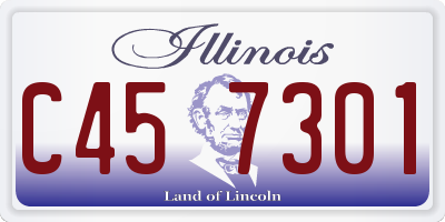 IL license plate C457301