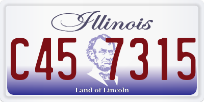 IL license plate C457315