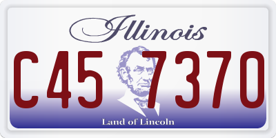 IL license plate C457370