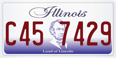IL license plate C457429