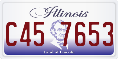 IL license plate C457653