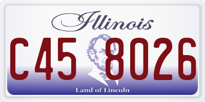 IL license plate C458026
