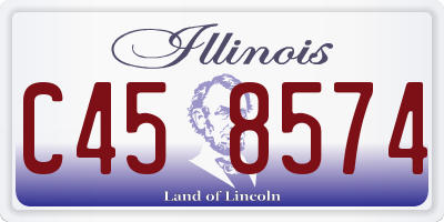 IL license plate C458574