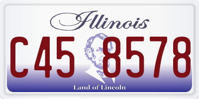 IL license plate C458578