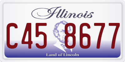 IL license plate C458677