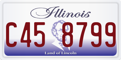 IL license plate C458799