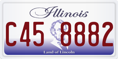 IL license plate C458882