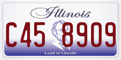 IL license plate C458909