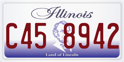 IL license plate C458942