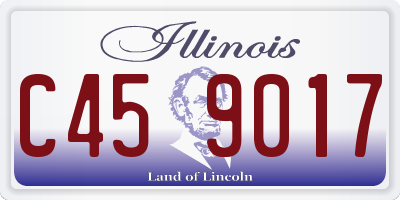 IL license plate C459017