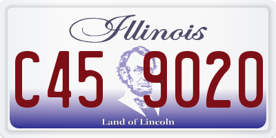 IL license plate C459020