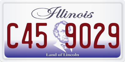 IL license plate C459029