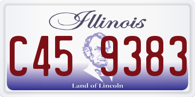 IL license plate C459383