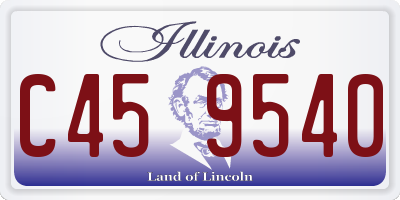 IL license plate C459540