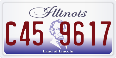 IL license plate C459617
