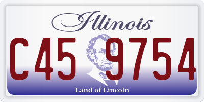IL license plate C459754
