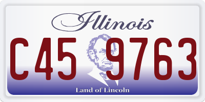 IL license plate C459763