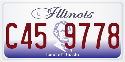 IL license plate C459778