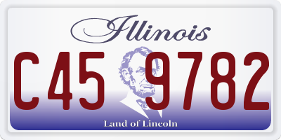 IL license plate C459782