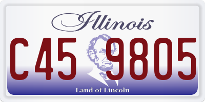 IL license plate C459805