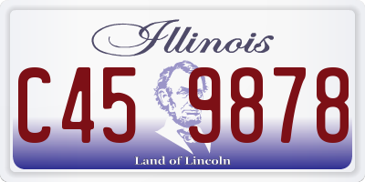 IL license plate C459878