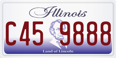 IL license plate C459888