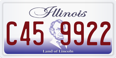 IL license plate C459922