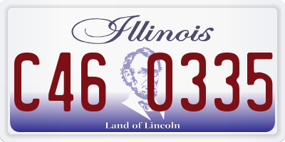 IL license plate C460335