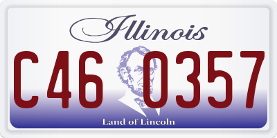 IL license plate C460357