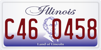 IL license plate C460458