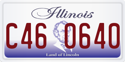 IL license plate C460640