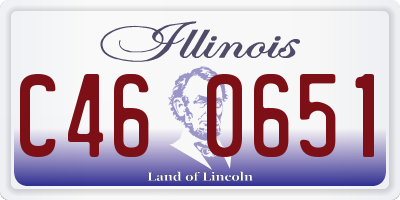 IL license plate C460651